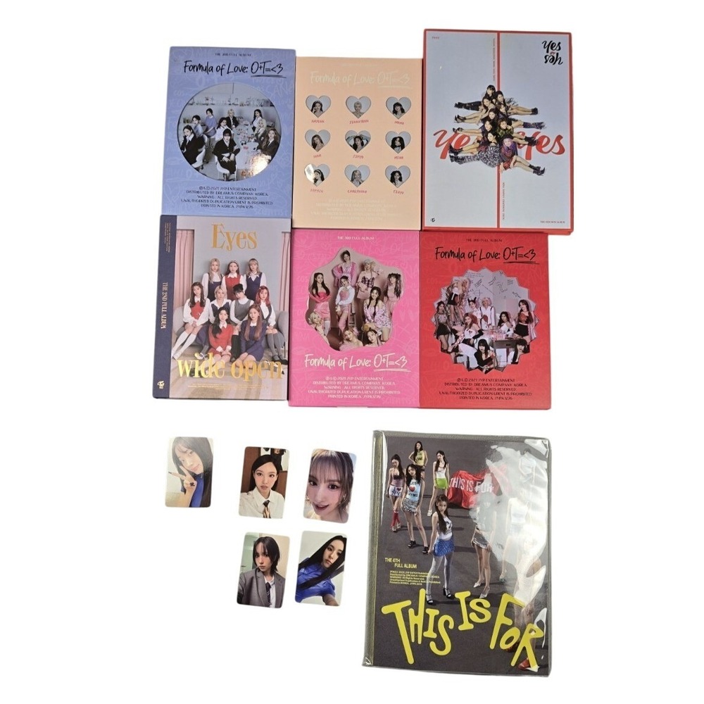 Twice Girl K-Pop Group Albums/CDs (Lot of 7‎ albums)